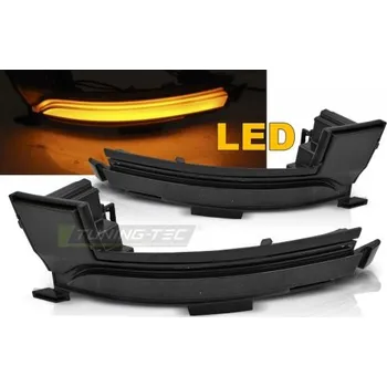 Směrový světlomet Tuning Tec Boční blinkry do zpětných zrdcátek ŠKODA KODIAQ 2016- kouřové SEQ LED