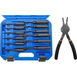 Kleště na pojistné kroužky ,,seger", přímé a zahnuté 45°/90°, sada 12 dílů, Welzh (Welzh Werkzeug)