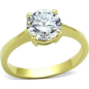 Prsten Šperky4U Ocelový prsten se zirkonem - velikost 52 - AL-0014-52