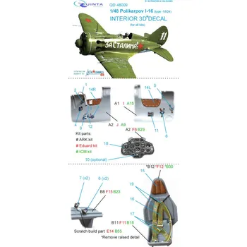 Plastikový model 1/48 I-16 type 18/24 3D-Print&colour Interior