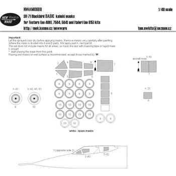 Plastikový model 1/48 Mask SR-71 Blackbird BASIC (TESTOR/ITALERI)