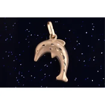 Přívěsek Zlatý přívěsek delfín P059, Au 585/1000 14kt, 0,50g (14kt,váha 0,50g)