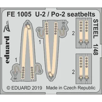 Plastikový model 1/48 U-2 / Po-2 seatbelts STEEL (ICM)