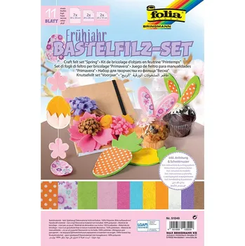 Folia - Max Bringmann Sada dekoračních filců/plsti - JARO - 11 ks