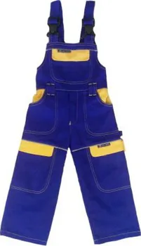 montérky ARDON Cool Trend dětské kalhoty s laclem modré/žluté