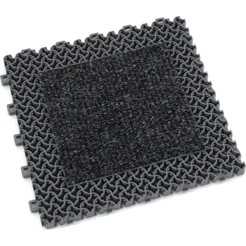 Rohožka Šedá plastová textilní zátěžová vstupní rohož Modular 9900 - Aqua 75 - 30 x 30 x 2,19 cm