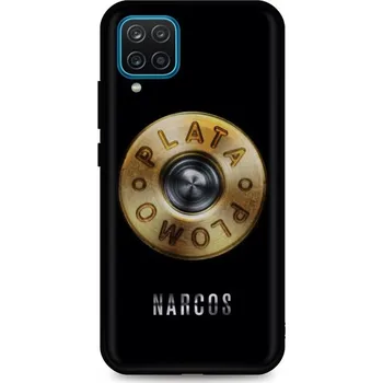 Pouzdro na mobilní telefon Kryt Samsung A12 silikon Plata O Plomo (obal neboli pouzdro na Samsung A12)