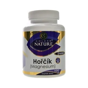 Golden Nature - Hořčík magnesium chelate + vit. B6 100 kapslí