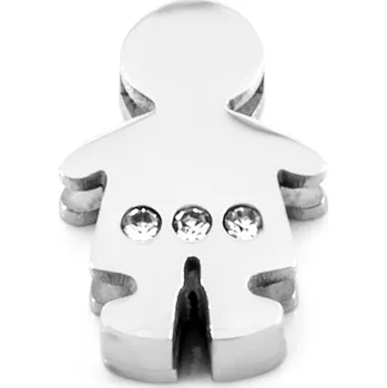 Přívěsek BRUNOshop.cz Přívěsek na plochý náramek CHLAPEC s kamínky