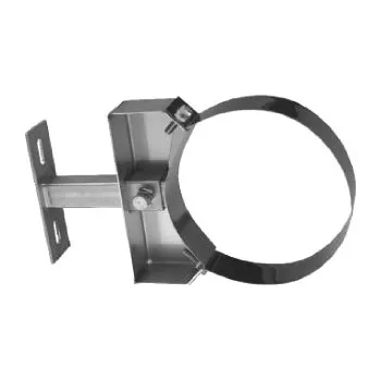 Komín DW stěnové lůžko nastavitelné 50-250mm - DN 160 mm (nerezové stěnové lůžko nastavitelné 50-250mm)