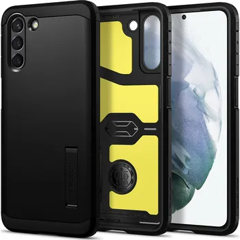 Pouzdro na mobilní telefon Spigen Tough Armor pro Samsung Galaxy S21 černý