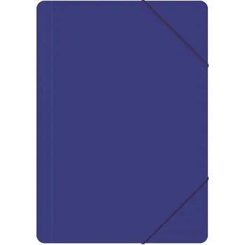 Archivační box Spisové desky s gumičkou Office, A4, PP, 3 klopy, modré