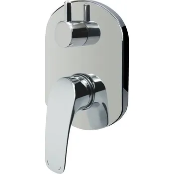 Vodovodní baterie Sprchová podomítková baterie s přepínačem, Eve, Mbox, kulatý kryt CBV60106B