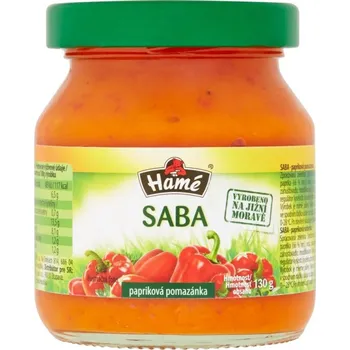 Rostlinná pomazánka Recenze Hamé Saba paprika 130 g