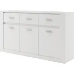 Bílá komoda IDEA 09 3D3S s moderním designem a 3 zásuvkami