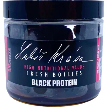Boilies LK Baits Boilie Fresh Lukáš Krása Black Protein - 200 ml 18 mm