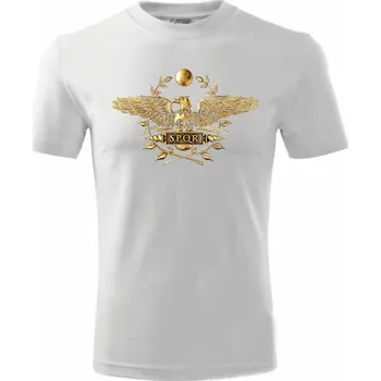 Pánské tričko STRIKER Tričko SPQR Barva: Bílá, Velikost: S