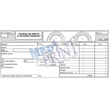 Poukaz na brýle a optické pomůcky