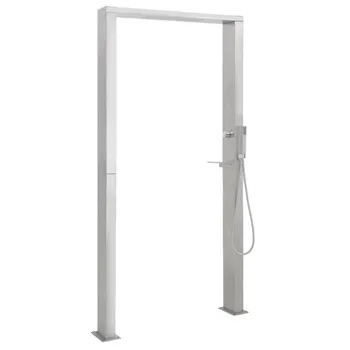 Zahradní sprcha vidaXL Zahradní sprcha nerezová ocel dvojité trysky