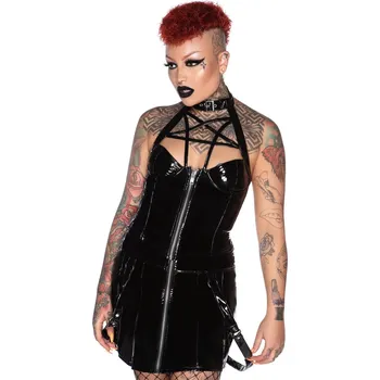tílko dámské - Hellbent Gloss Halter - KILLSTAR - KSRA002816