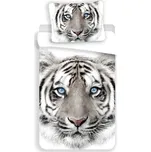 JERRY FABRICS Povlečení Bílý Tygr Bavlna, 140/200, 70/90 cm (ST-218088)