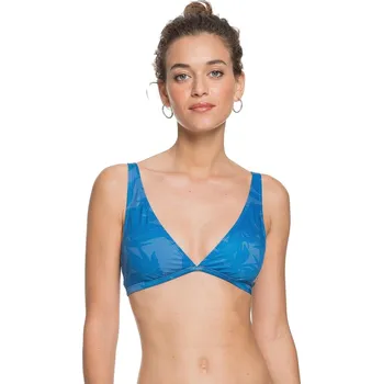 Dámské plavky plavky Roxy Pop Surf Elongated Tri - XWBB/Princess Blue Texture Flower XS