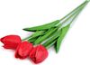 Kraftika Červenýumělý tulipán 3 ks
