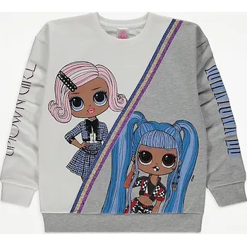 Dívčí mikina GEORGE DÍVČÍ MIKINA "L.O.L. UPTOWN GIRL" Barva: vzor, Velikost: 13-14 let (164)