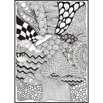 Plakát Jen tak z lásky Plakátová omalovánka Hory 50x70 cm