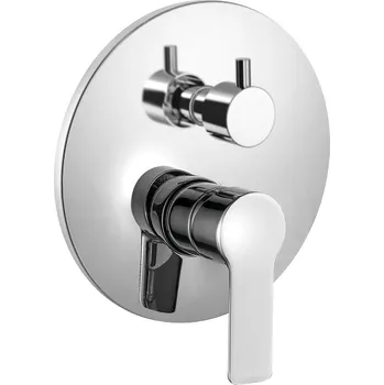 Vodovodní baterie Sapho Bruckner BARON podomítková sprchová baterie, 2 výstupy, chrom (612.042.1)
