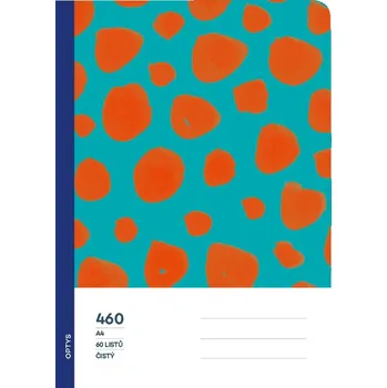 Sešit Školní sešit 460 bezdřevý čistý, jahůdky, OP2106