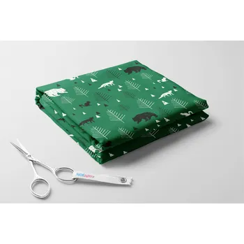 Fleece antipiling, Lesní zvěř Barva: Petrolej