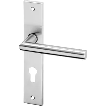 Dveřní kování ACT SERVIS ACT - Tipa HR (pružina) Provedení: PZ (vložkový zámek), Povrch: IN - nerez, Rozteč: 72 mm