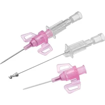 Zdravotnický materiál Introcan Safety 3, 20G, 1,1 x 32 mm růžový, uzavřený IV katétr, 50 ks