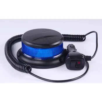 Maják maják LED magnetický 12V-24V modrý 18LED*3W R65