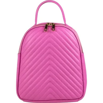 Kabelka Kabelka batoh s kůže 955 Itálie barva: růžová