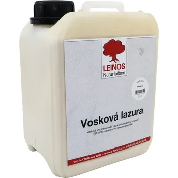 Olej na dřevo LEINOS naturfarben LEINOS 600.002 vosková lazura bezbarvá 2,5 L