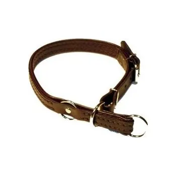 Obojek pro psa Zubíček - výroba loveckých potřeb Kožený stahovací obojek s dorazem - Velikost 35