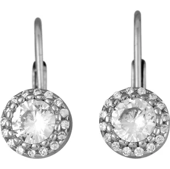 Náušnice Stříbrné náušnice s kubickými zirkony Ag 2,2 g