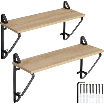 Obývací pokoj 2 Závěsné police Irvine, Industrial světlé dřevo, dub Sonoma