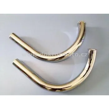 Výfuk pro motocykl Kolena výfuku na matici L+P Jawa 350 Calif. sada 2ks