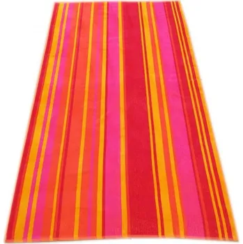 Povlečení Polášek Holešov Plážová osuška č.5 Červená 100% bavlna Oranžová Růžová 100x160