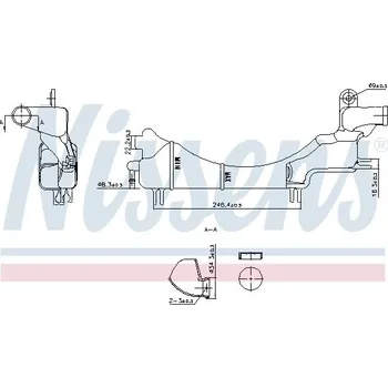 Motor automobilu Vyrovnávací nádoba, chladivo NISSENS 996334