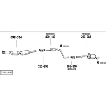 Filtr pevných částic filtr pevných částic Bosal 097-902