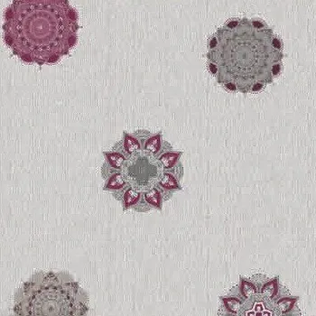 ubrus Ubrus PVC metráž ornamenty fialové na šedém podkladu