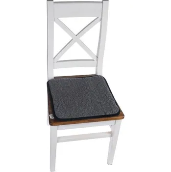 Podsedák Vlněný podsedák na židli grafitový