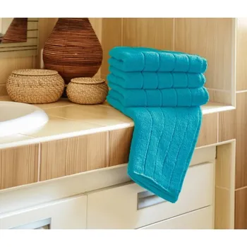 Ručník Polášek Holešov Iva tyrkysová 100% bavlna Modrá Ručník 50x100