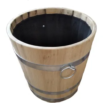 Květináč dřevěný květináč dubový, dřevěný truhlík 100x90 cm fryz