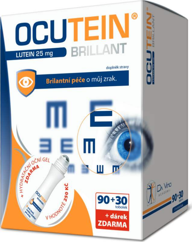 Ocutein Brillant Lutein 25mg DaVinci 90+30tob + dárek