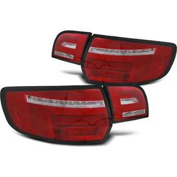 Zadní světlomet TUNING-TEC Zadní světla Audi 8P 5D 03-08 - červená/bílá LED BAR SEQ SPORTBACK